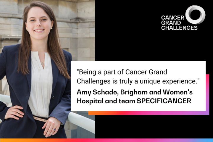 "Being a part of Cancer Grand Challenges is truly a unique experience" Amy Brigham and Women's Hospital and team SPECIFICANCER 