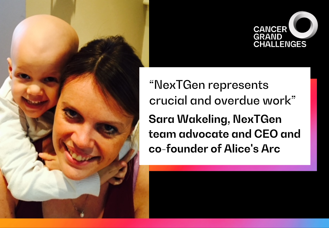 "NexTGen represents crucial and overdue work” Sara Wakeling, NexTGen team advocate and CEO and co-founder of Alice's Arc